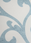 Preview: Die Brautkleibox Steel Passion hat ein wunderschönes Design mit großen stahlblauen Ornamenten.
